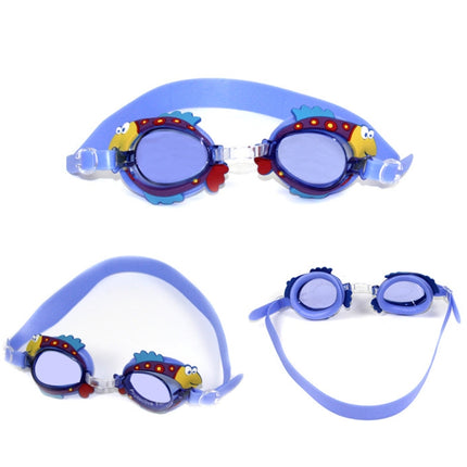 Cartoon Children Swimming Goggles Baby Waterproof Anti-fog High-definition Swimming Goggles(Pink Crab)-garmade.com