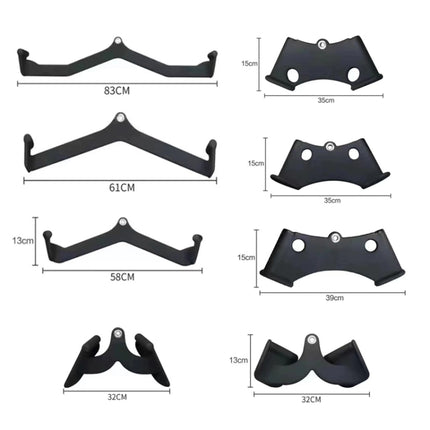 8 In 1 V-shaped Handles Attachments for Pulley and Lat Pulldown Machines-garmade.com