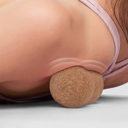 YG050 Cork Yoga Massage Ball Fascia Ball Fitness Peanut Balls, Specification: Diameter 6cm-garmade.com