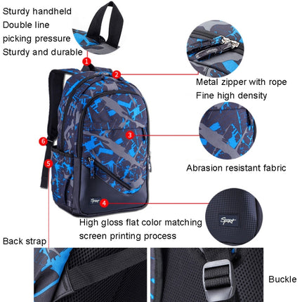 Student Schoolbag Backpack Casual Computer Travel Bag(Rose Red)-garmade.com