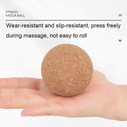 YG049 High-Density Cork Yoga Massage Ball Fitness Fascia Balls, Specification: Diameter 65mm-garmade.com