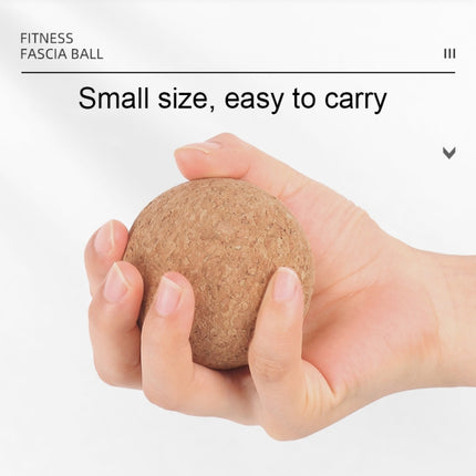 YG049 High-Density Cork Yoga Massage Ball Fitness Fascia Balls, Specification: Diameter 70mm-garmade.com