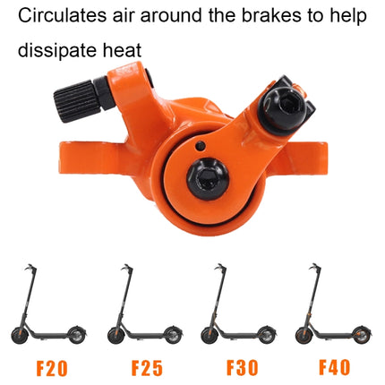 A44424 Electric Scooter Brake Rear Wheel Disc Brake Equipment for Ninebot F20 / F25 / F30 / F40(Orange)-garmade.com