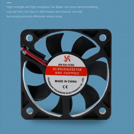 3pcs XIN RUI FENG 12V Oil Bearing 5cm Silent DC Cooling Fan-garmade.com