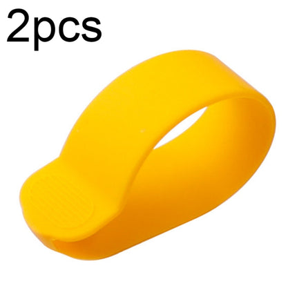 X0211 2pcs Scooter Accelerator Dial Silicone Case Dial Cover For Xiaomi M365/1S/Pro/MAX G30/ES2(Yellow)-garmade.com