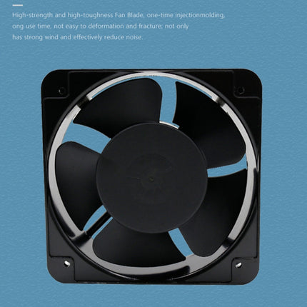 220V 38W 15cm Roller Chassis Electrical Cabinet Shaft Double Rolling Ball Bearing Fan-garmade.com