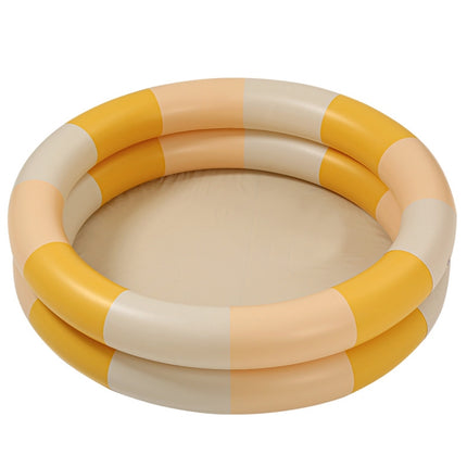 Baby Swimming Round Pool Summer Kids Water Toys Inflatable Bath Tub, Size: NO.150(Beige Dinosaur)-garmade.com