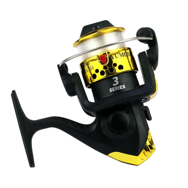 YUMOSHI JL200 Spinning Reel With Line(Electroplated Yellow)-garmade.com