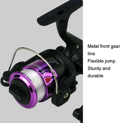 YUMOSHI JL200 Spinning Reel With Line(Electroplated Red)-garmade.com