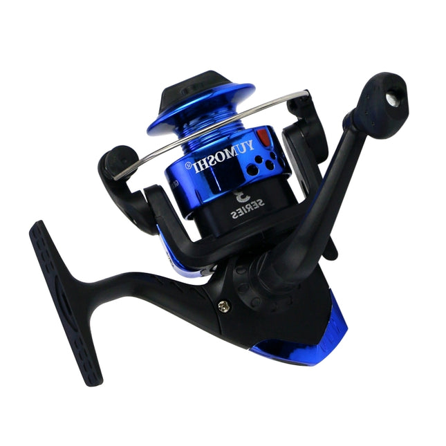 YUMOSHI JL200 Fishing Reel Without Line Plating Head Metal Movement Spinning Reel(Electroplated Blue)-garmade.com