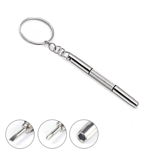 3 In 1 Watch Repair Mini Screwdriver Multifunctional Eyeglass Repair Screwdriver(Plastic Handle)-garmade.com