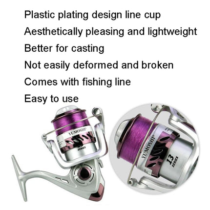 YUMOSHI YK Series Plastic Plating Fishing Line Reel, Specification: YK5000-garmade.com