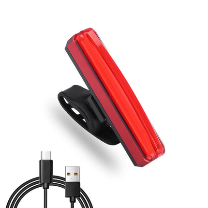 Bicycle Tail Light USB Rechargeable Waterproof Night Riding Warning Light(Red)-garmade.com