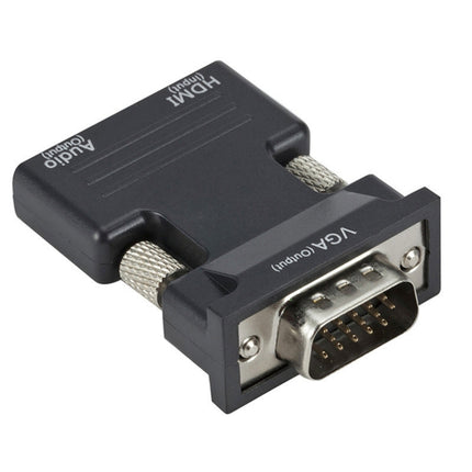 HDMI to VGA Projector HDMI Adapter With Audio Cable Computer HD Converter-garmade.com