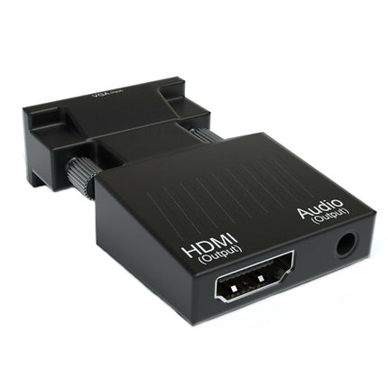 VGA to HDMI Projector HDMI Adapter With Audio Cable Computer HD Converter-garmade.com