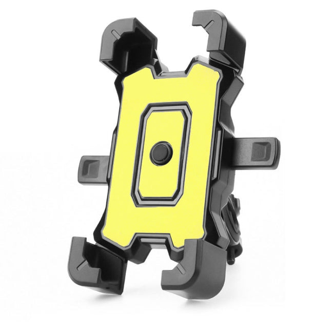 Electric Bike Motorcycle Bicycle Riding Shockproof Navigation Bracket, Color: Yellow For Handlebar-garmade.com