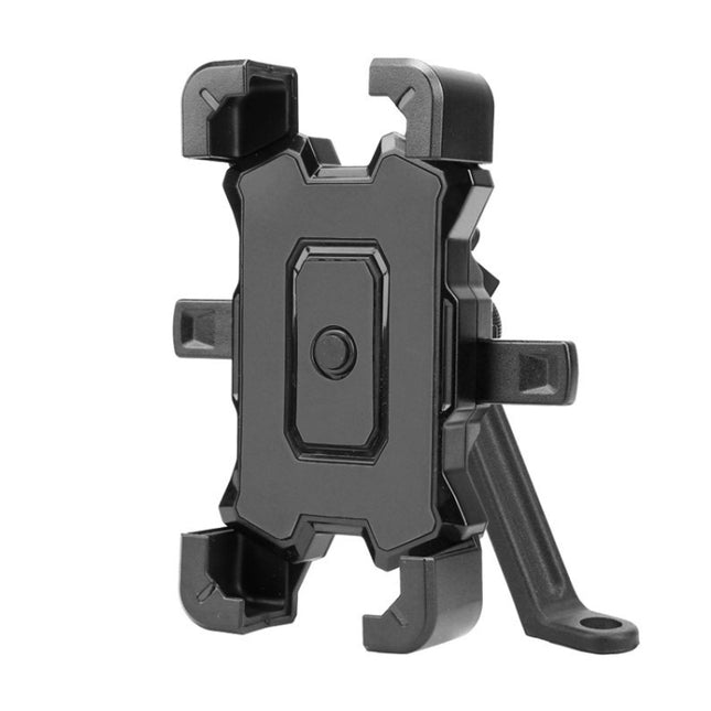 Electric Bike Motorcycle Bicycle Riding Shockproof Navigation Bracket, Color: Black For Rearview Mirror-garmade.com