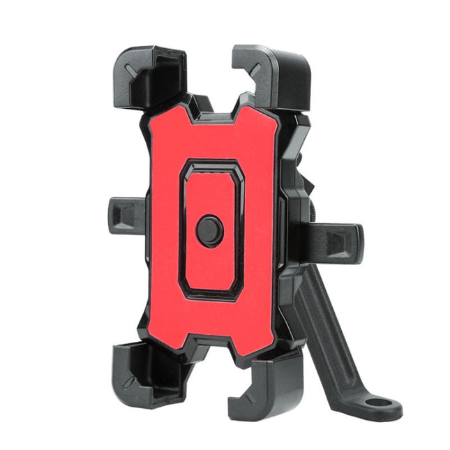 Electric Bike Motorcycle Bicycle Riding Shockproof Navigation Bracket, Color: Red For Rearview Mirror-garmade.com