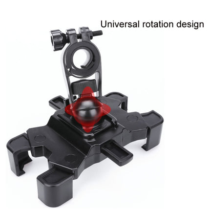 Electric Bike Motorcycle Bicycle Riding Shockproof Navigation Bracket, Color: Black For Rearview Mirror-garmade.com