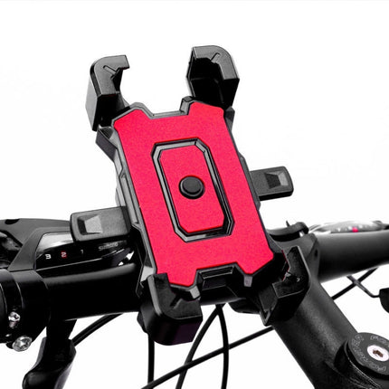 Electric Bike Motorcycle Bicycle Riding Shockproof Navigation Bracket, Color: Red For Handlebar-garmade.com
