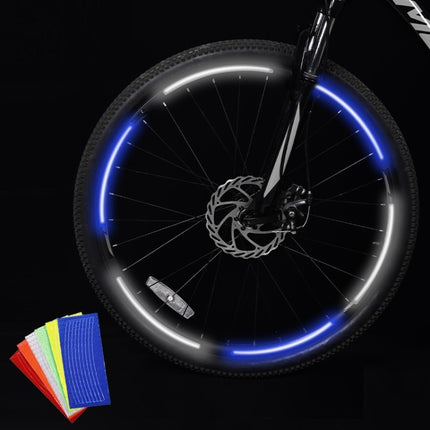10pcs Reflective Stickers For Bicycle Rims Riding Equipment Accessories(Red)-garmade.com