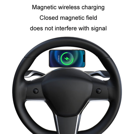 For Tesla Model3/Y Mobile Phone Car Magnetic Bracket Wireless Charging-garmade.com