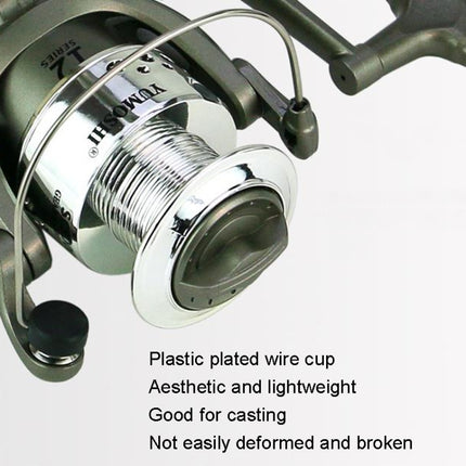 YUMOSHI SC3000 Plastic Plating Head Fishing Line Wheel Loyal Casting Reel-garmade.com