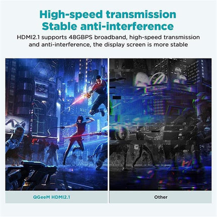 QGeeM QG-AV17 HDMI To HDMI Connection Cable Support 8K&60Hz 3m Length-garmade.com