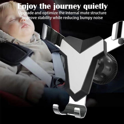 Gravity Navigation Car Air Outlet Triangular Mobile Phone Holder(Silver)-garmade.com