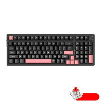 Ajazz AK992 99 Keys Wireless/Bluetooth Three-Mode Hot Swap RGB Gaming Mechanical Keyboard Red Shaft Non-light Version (Black)-garmade.com