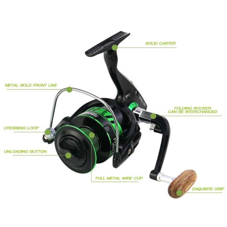 YUMOSHI GL Series Fishing Lines Spinning Reel, Specification: GL6000 Silver-garmade.com