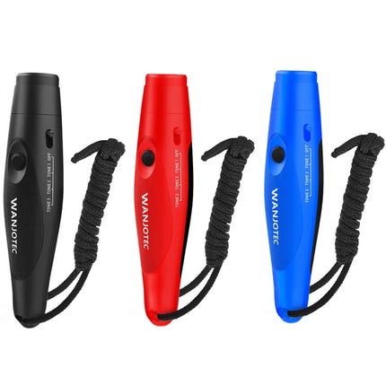 WANJOTEC EW001 Large Volume Outdoor Training Referee Coach Electronic Whistle, Color: Black Red Blue-garmade.com