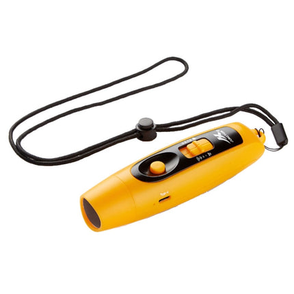 JUNCTION USB Charging High Decibel Traffic Command Outdoor Training Whistle with Lighting Function(Yellow)-garmade.com