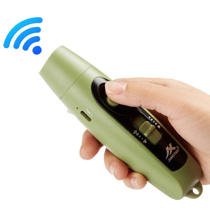 JUNCTION USB Charging High Decibel Traffic Command Outdoor Training Whistle with Lighting Function(Green)-garmade.com