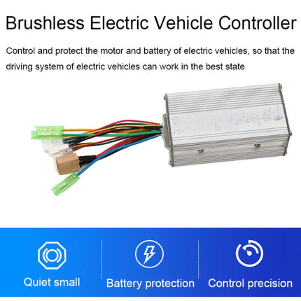 24V/36V/48V Sine Wave Brushless DC Electric Vehicle Controller 350W Controller Circuit Board-garmade.com