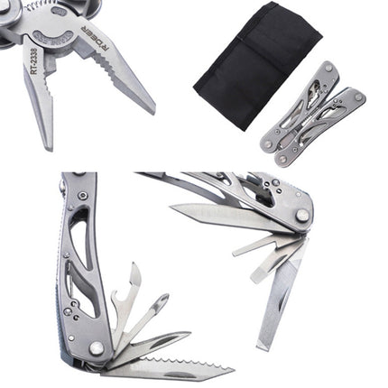 RDEER RT-2338 Multifunctional Pliers Folding Knife Outdoor Home Emergency Tool-garmade.com