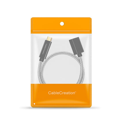 CC0316 0.3m Type-C / USB-C Male to Female Extension Cable Computer Phone Charging Cable(Black)-garmade.com