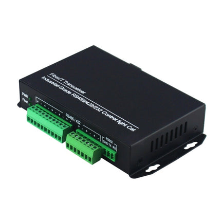 1pair YH-VD48508 SC 8-way Bidirectional Data Network Optical Transceiver Fiber Optic Transceiver(Black)-garmade.com
