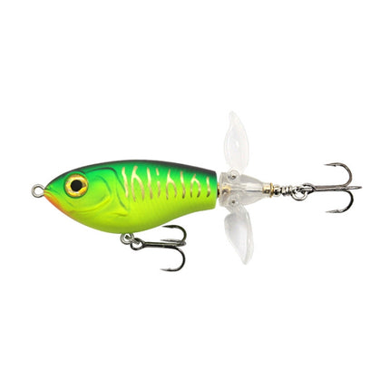 DF065 9g Double Paddle Tractor Surface Tether Roadrunner Fake Lure Long-distance Casting Lure(Tiger Pattern)-garmade.com