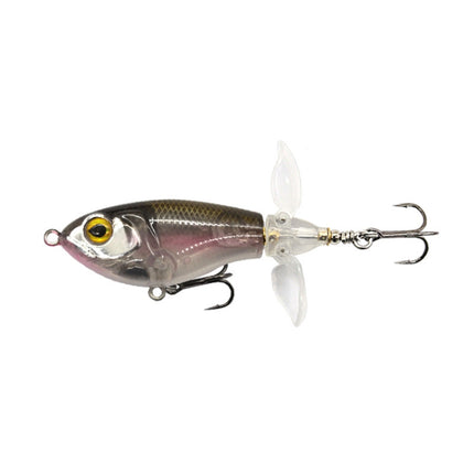 DF065 9g Double Paddle Tractor Surface Tether Roadrunner Fake Lure Long-distance Casting Lure(Transparent Brown)-garmade.com