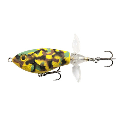 DF065 9g Double Paddle Tractor Surface Tether Roadrunner Fake Lure Long-distance Casting Lure(Camouflage)-garmade.com