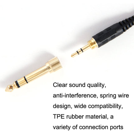 ZS0185 For Sennheiser HD598 / HD558 / HD518 / HD595 Earphone Spring Cable, Cable Length: 1.4m-3m-garmade.com