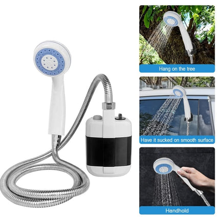 KE-801 Outdoor Electric Shower Camping Rechargeable Portable Shower Head-garmade.com