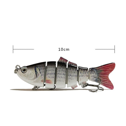 LK001-10 10cm Multi-sectional Bionic Bait Hook Long-distance Casting Sea Fishing Fake Lures-garmade.com
