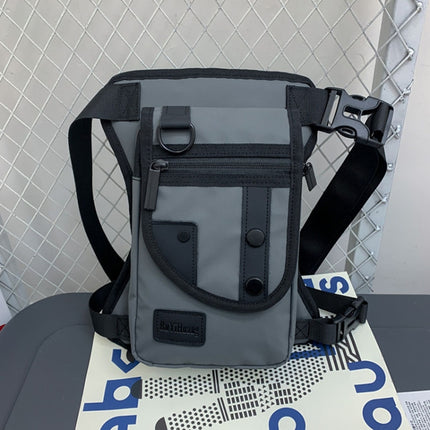 Outdoor Travel Waist And Leg Bag Motorcycle Cycling Tactical Multi Function Bag(Grey)-garmade.com