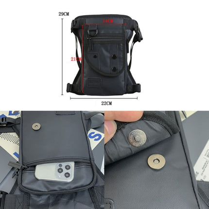 Outdoor Travel Waist And Leg Bag Motorcycle Cycling Tactical Multi Function Bag(Blue)-garmade.com