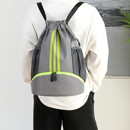 Basketball Storage Outdoor Sports Men Double Shoulder Backpack(Yellow)-garmade.com