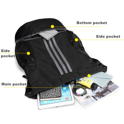 Basketball Storage Outdoor Sports Men Double Shoulder Backpack(Yellow)-garmade.com