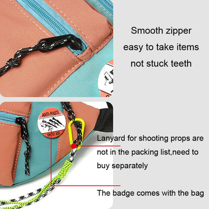 Y9574 Canvas Crossbody Single Shoulder Backpack Light Sports Chest Bag Orange-garmade.com