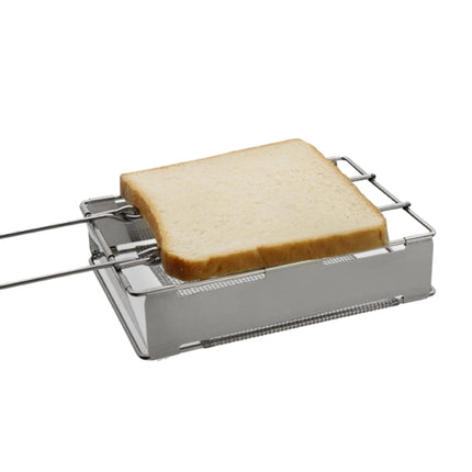 304 Stainless Steel Toaster Grill Toast Rack Foldable Sausage Rack Mini Stove-garmade.com